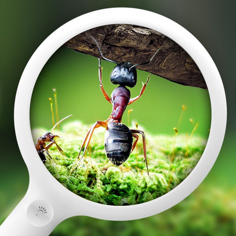 高清高透手持放大镜 电子可充电放大镜 LED电子放大镜