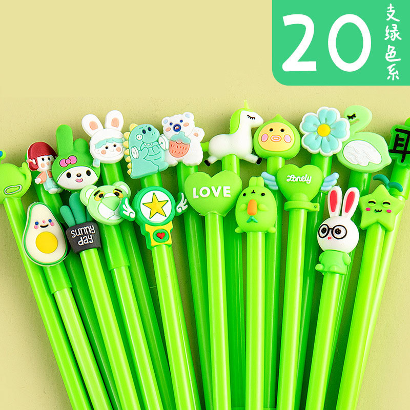 MOKA tarjeta mágica de dibujos animados pluma de gel de secado rápido Red pluma roja Linda hermosa super linda de alto aspecto papelería creativa al por mayor