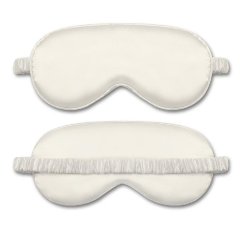 double-sided solid color silk universal breathable sleep mask for…