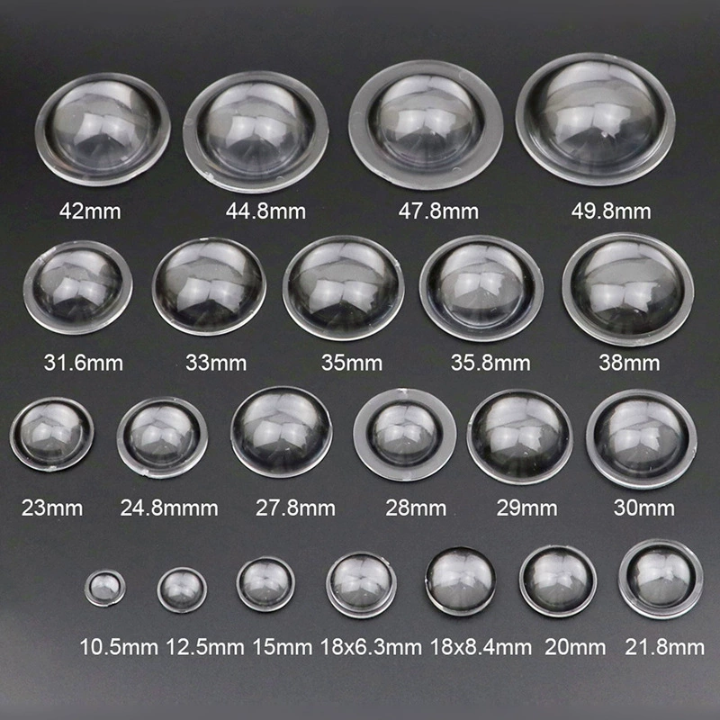 Оптические линзы акриловые COB линзы лампы светодиодный фонарик плоские выпуклые линзы диаметром 10,5-66 мм производители