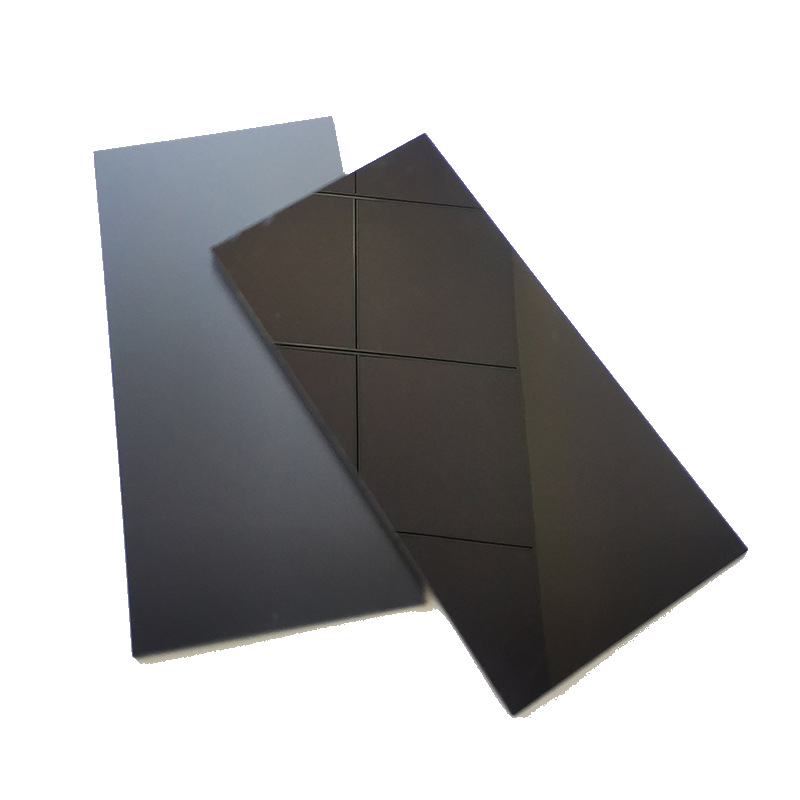 黑色镜面亚克力板黑色磨砂有机玻璃倒影板河南郑州代加工抛光打孔