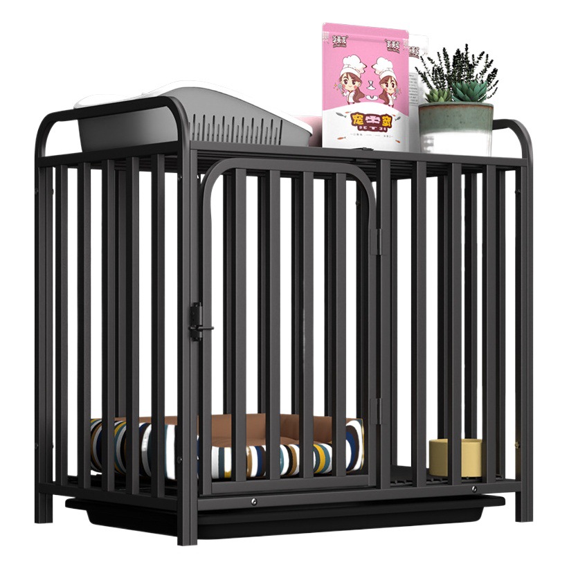 Jaula de perro grande jaula de perro mediano con separación de inodoro hogar interior y exterior jaula de Labrador Golden Retriever