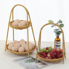 Freshly Baked Hand-Woven Restaurant Home Specialty New Biscuit Basket Multi-Layer Fruit Direct Manufacturer Shipping Woven Basket