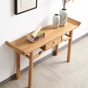 New Chinese Style Old Elm Entrance Table Wall Table Long Table Narrow Table High Leg End View Table Offering Table Old Elm Entrance Table