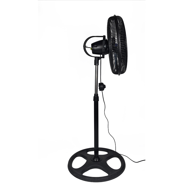Fabricante de fuente 360 grados de ventilador eléctrico de tres hojas y cinco hojas de 16 pulgadas 18 pulgadas ventilador de piso soporte de comercio exterior personalizado