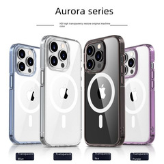 適用蘋果15promax手機殼magsafe透明蘋果15pro保護套磁吸新款16殼