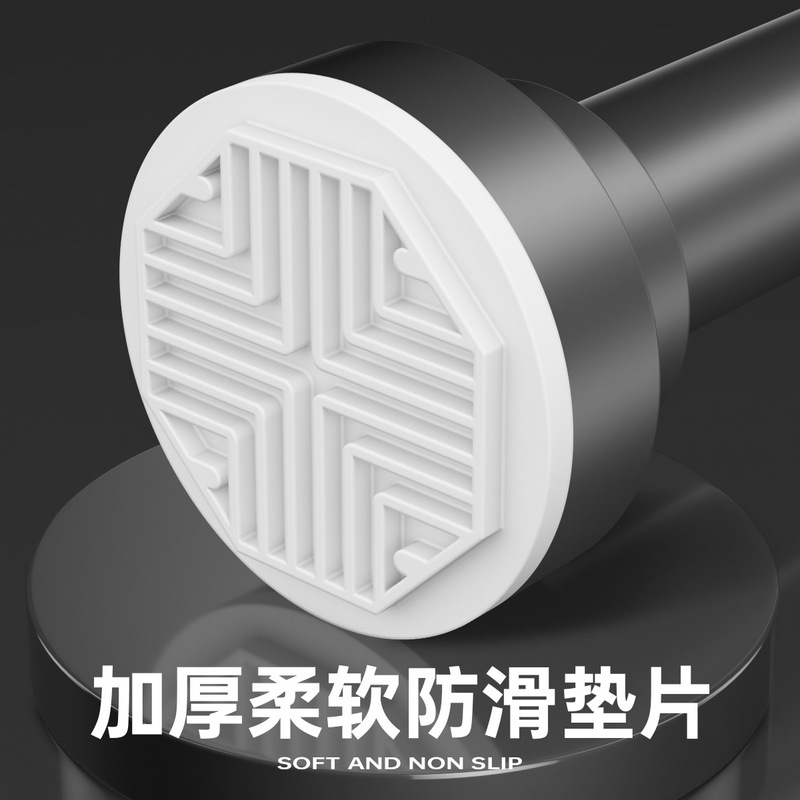 免打孔锈钢伸缩晾衣杆窗帘杆衣支撑杆挂毛巾伸缩浴帘杆|undefined