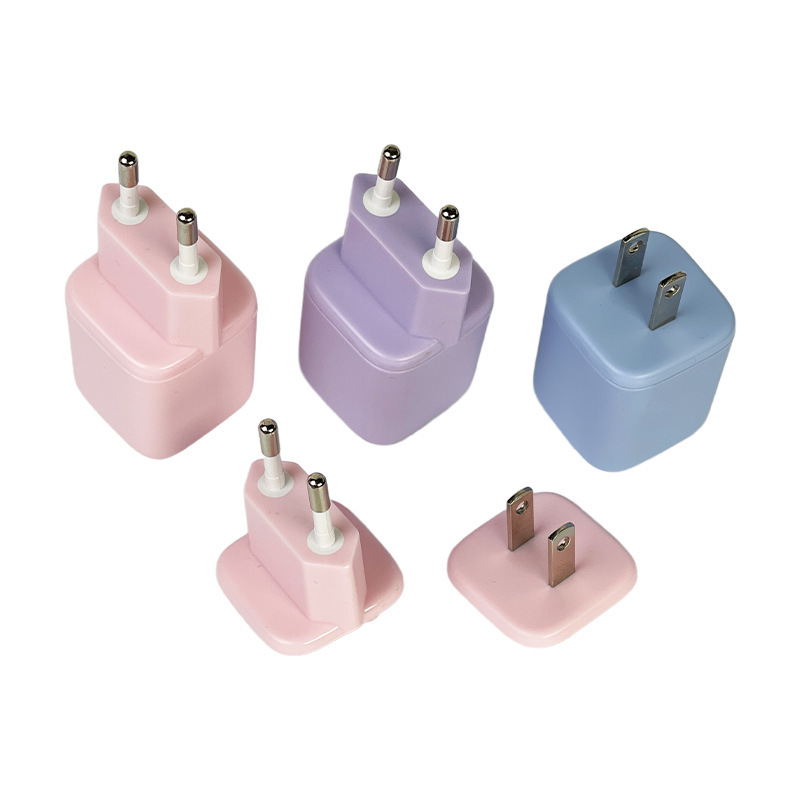 厂家新款销塑胶充电器PD20W彩色糖果色蓝粉紫色小冰块外壳手机充|undefined