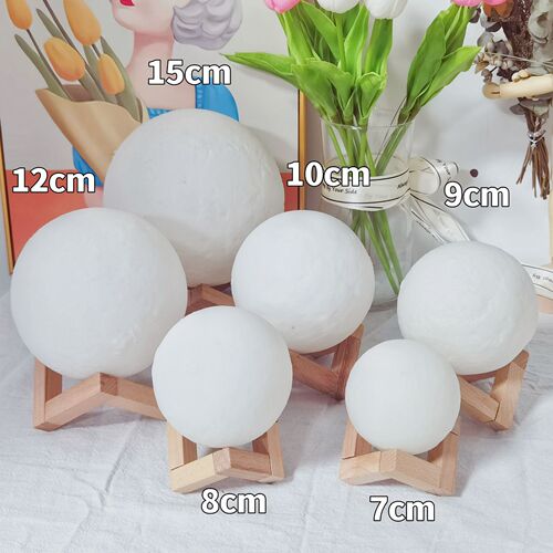 3D moon lamp hand-painted diy creative night light internet celebrity children's studio graffiti moon lamp street stall toys wholesale