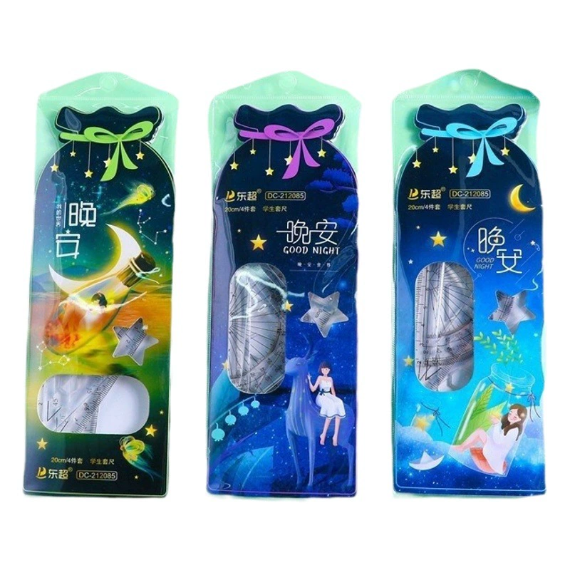 Новый учебный костюм для рисования 20 см Линейка Канцелярские принадлежности офисные студенческие канцелярские принадлежности треугольная линейка транспортир набор линейка