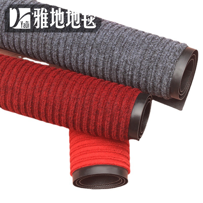 Ya double stripe dust disinfection floor mat carpet office home into the door kitchen bathroom anti-slip mat Ya double stripe dust disinfection floor mat carpet office home into the door kitchen bathroom anti-slip mat