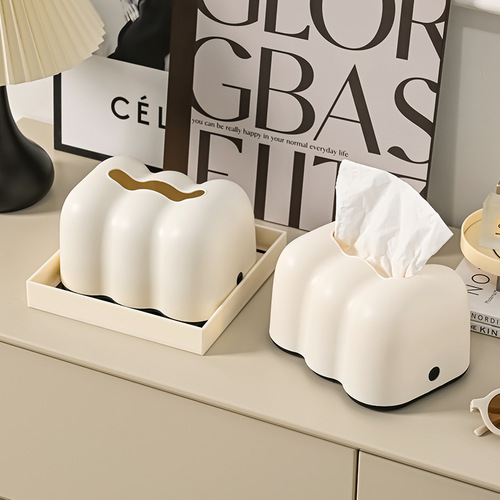 Yunduo creative lift tissue box household bathroom tissue box high-end cream high-end sense ins paper tissue box