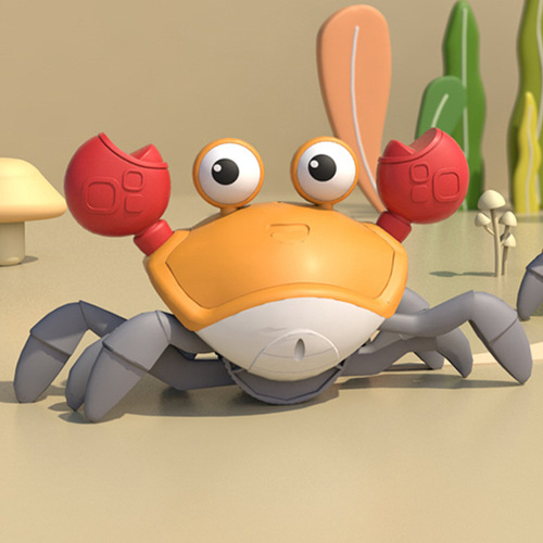 Electric induction crab toy baby can crawl and walk to avoid obstacles crawling toy street stall wholesale