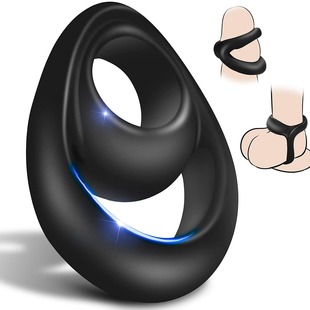 Silicone delay ring sperm lock ring egg fixing smiley face ring foreskin blocking Ring 8-word ring men's sex toys