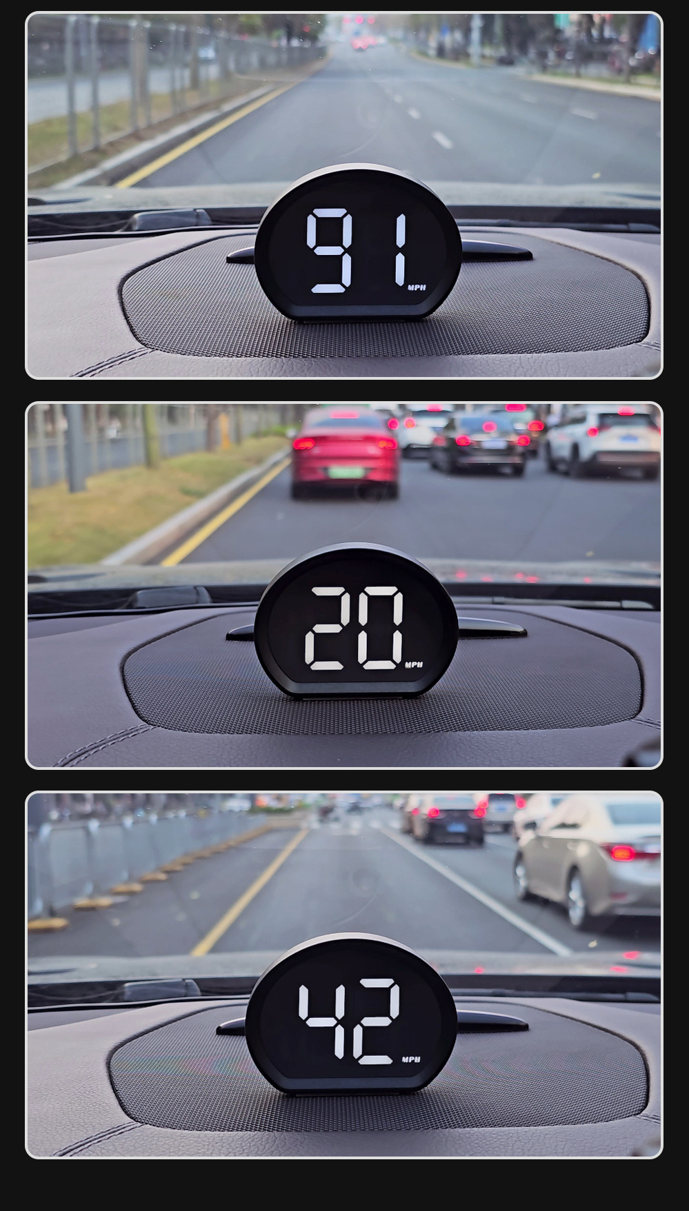 X3 Car Head-Up Display Hud High-Definition Speed Projection with USB Power Supply for Universal Use