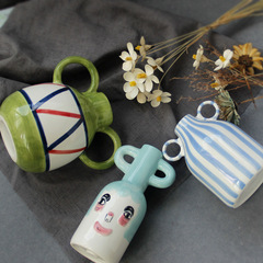 新中式茶室客廳電視櫃花瓶擺件高端家居玄關軟裝飾品輕奢陶瓷禮品