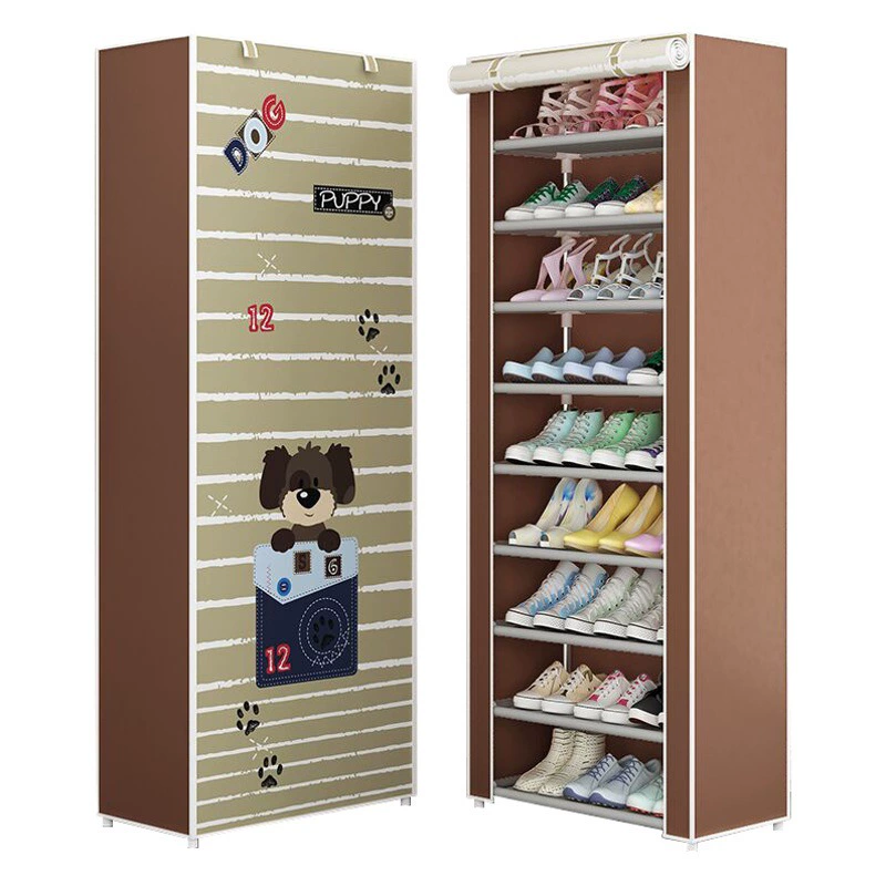 Haile простой обувной шкаф бытовой комбинированный металлический стеллаж для обуви общежитие многослойная сборка пылезащитное хранение экономичная полка для обуви