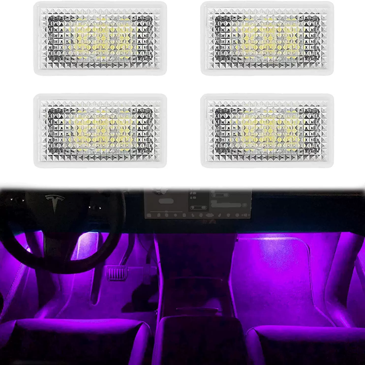 新款16V高亮LED灯精品改装Model S 3 X Y 尾箱灯门灯迎宾氛围灯