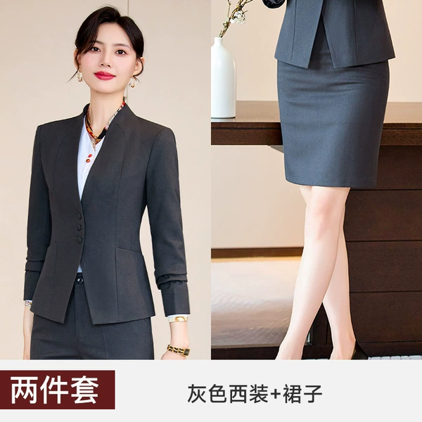 Classic suit jacket, skirt