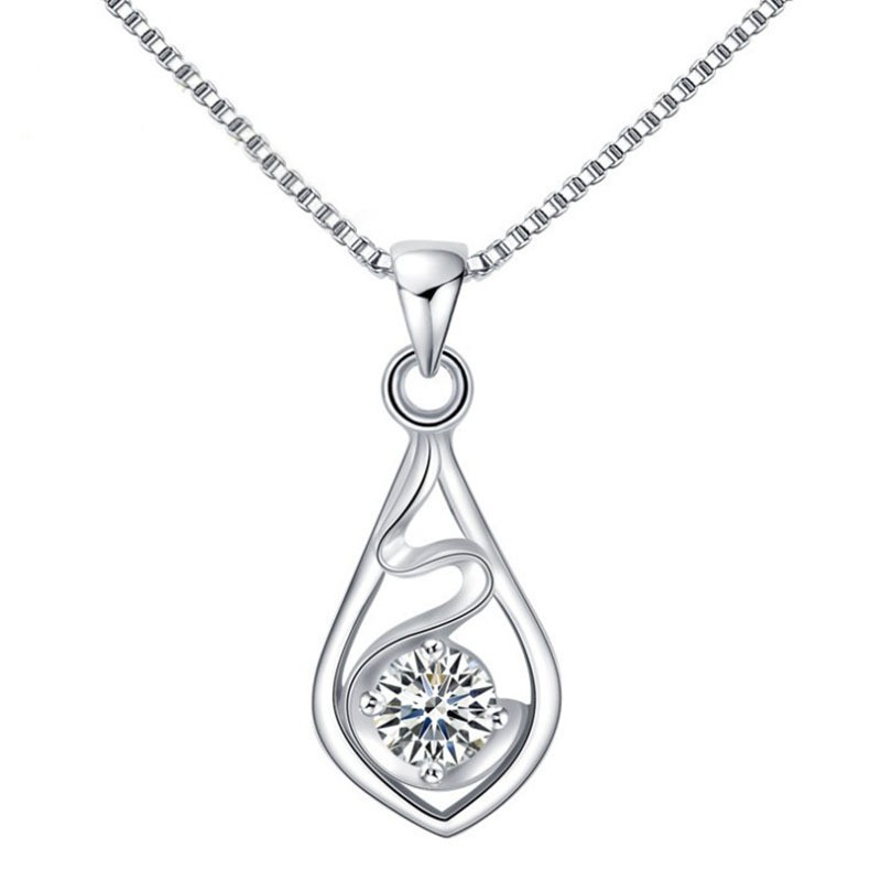 눈송이 물방울 펜던트(체인은 포함되어 있지 않습니다)