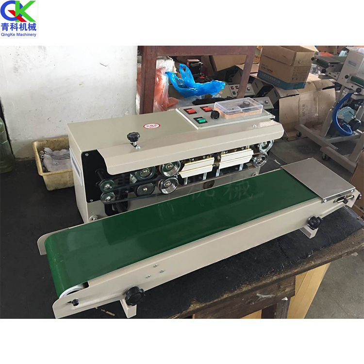 食品厂包装袋封口机 医药厂铝箔袋封边机 立式打码封口一体机