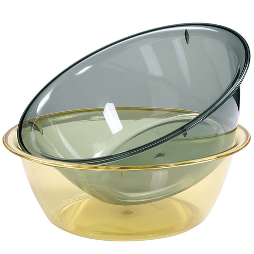 Meiya Fashionable Transparent Basin Household Student Staff Dormitory Dormitory Living Supplies Washbasin Department Store Wholesale