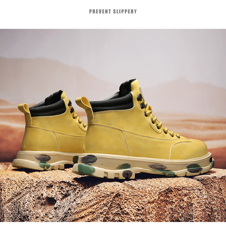 Martin syksyn korkeavartiset miesten ulkoiluun ja vuorikiipeilyyn tarkoitetut urheilukengät, liukumattomat, vedenpitävät aavikkomailaset_voghion.com