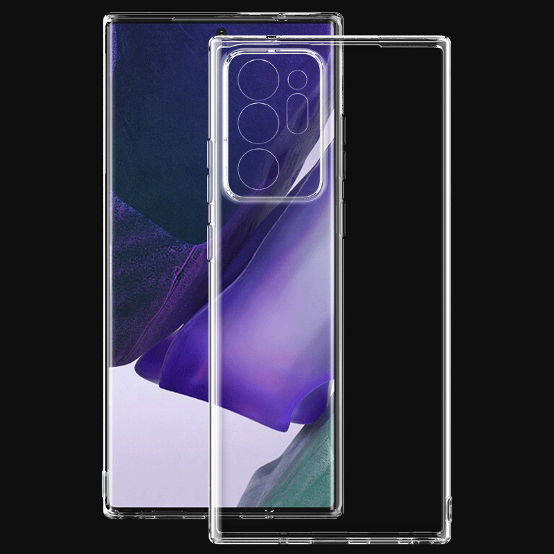 Suitable for Samsung Note20Ultra Mobile Phone Case S26 Transparent Tpu Protective Cover S25Fe Full Edge Soft Shell Anti-Fall