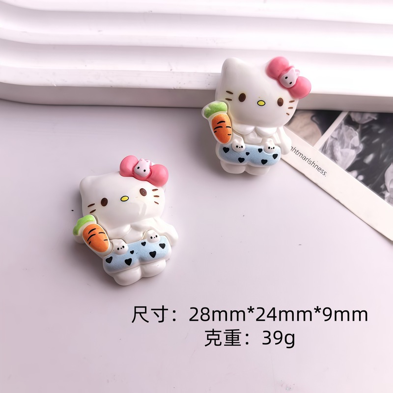 可爱卡通泳装kt猫咪 diy奶油胶自制手机壳鞋扣发夹树脂饰品配件|undefined