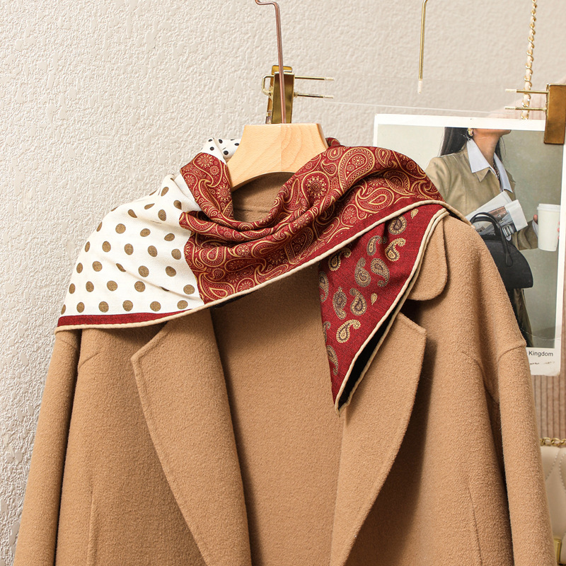 Double-sided silk woolen fashionable cloak