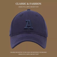 ファッション韓国系英語アルファベット刺繍Aアルファベットソフトトップカジュアル野球帽屋外ディスプレイ顔小百合日よけ帽