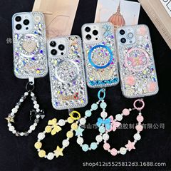 适用iphone 16 Pro Max手机壳立体镶钻设计轻奢苹果手机保护套