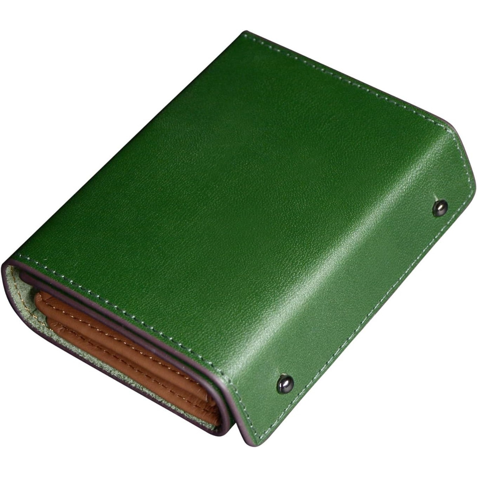 Cartera de chapa de negocios de color sólido de estilo japonés Monedero de múltiples tarjetas para hombres Cepillo antirrobo Cartera corta de tela de tres descuentos