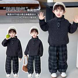 男童春秋款套装2026新款时尚运动服中小童酷帅洋气男孩一整套潮流
