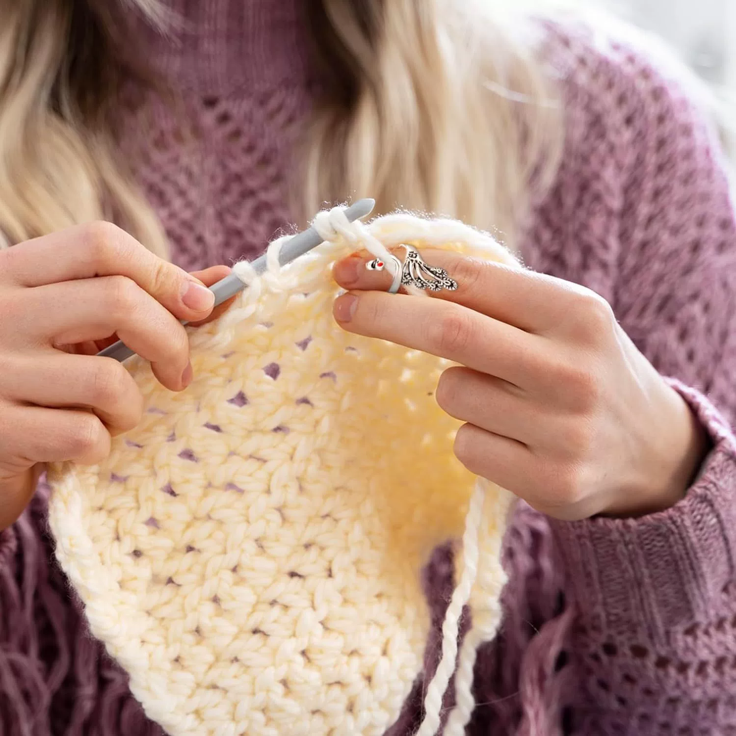 Ретро Феникс, кольцо, crochet, (跨境 торговля), павлиний