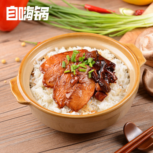 Self-boiling rice bowl with Cantonese-style sausage, multi-flavor lazy instant meal food wholesale and distribution