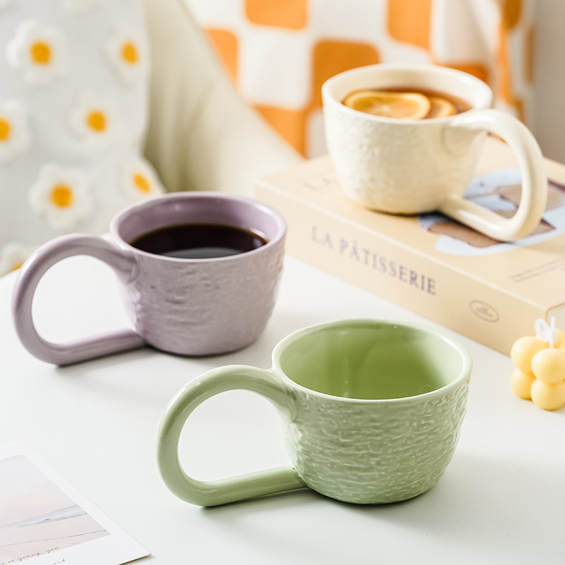 Artístico simple taza de cerámica nórdica inswind creativo personalidad de alta calidad taza de agua casera taza de café
