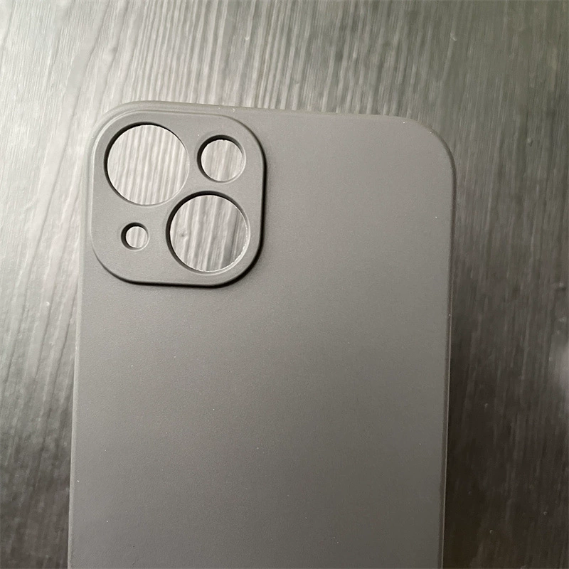 Чехол для телефона Apple 16 из матового TPU силикона, подходит для iPhone 14, чистый цвет, 15, тонкое отверстие, материал чехла 13 Promax