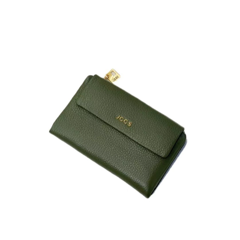  Folding universal leather wallet for men and women, genuine leather