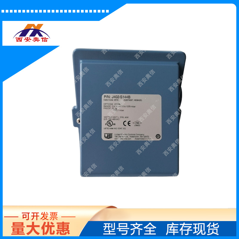 美国UE机械式开关J402-S126B-M201 高低压报警 真空泵压力控制器