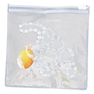 Factory wholesale PVC transparent zipper bag PVC self-sealing stationery bag plastic packaging bag jewelry packaging bag