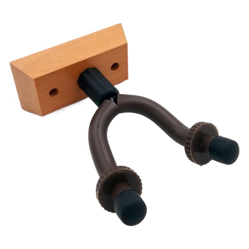 Gancho de guitarra eléctrica de madera guitarra ukelele asiento de madera percha guitarra base de madera pared gancho de guitarra