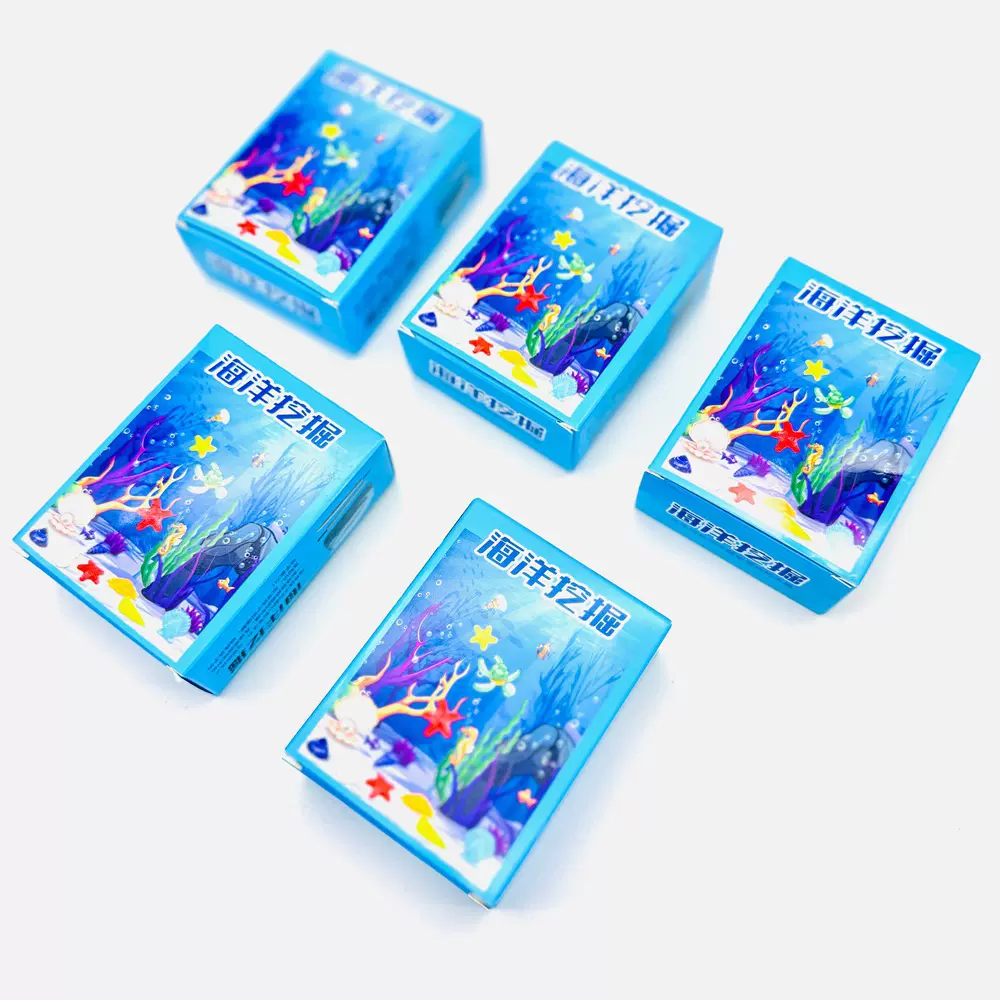 考古挖掘盲盒海洋寻宝化石贝壳礼物儿童手工趣味动手挖掘益智玩具