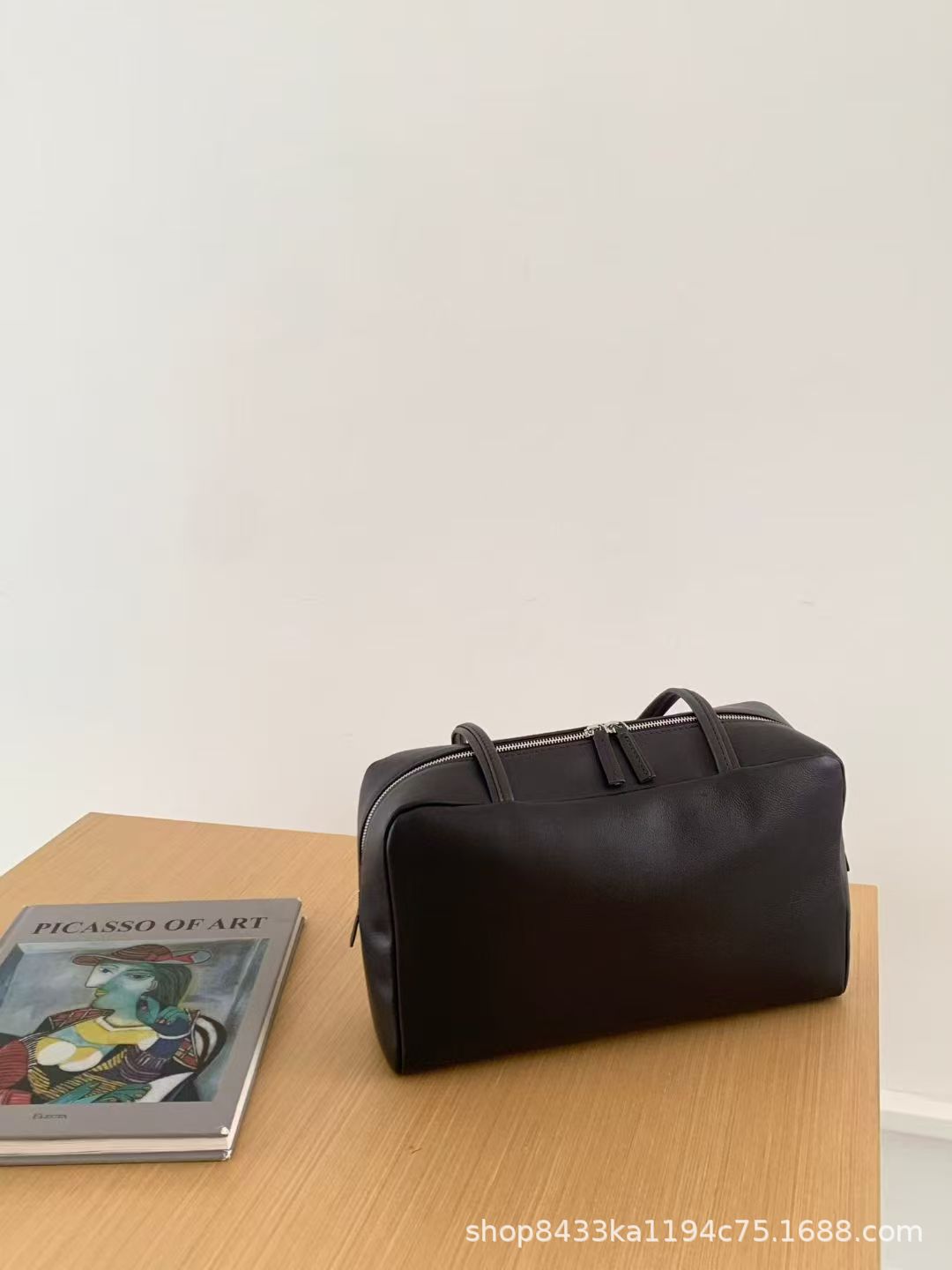 Autumn/Winter Niche Retro Sheepskin Briefcase Genuine Leather Women's Bag 2025 New Large Capacity Versatile Shoulder Handbag - Thumbnail 8