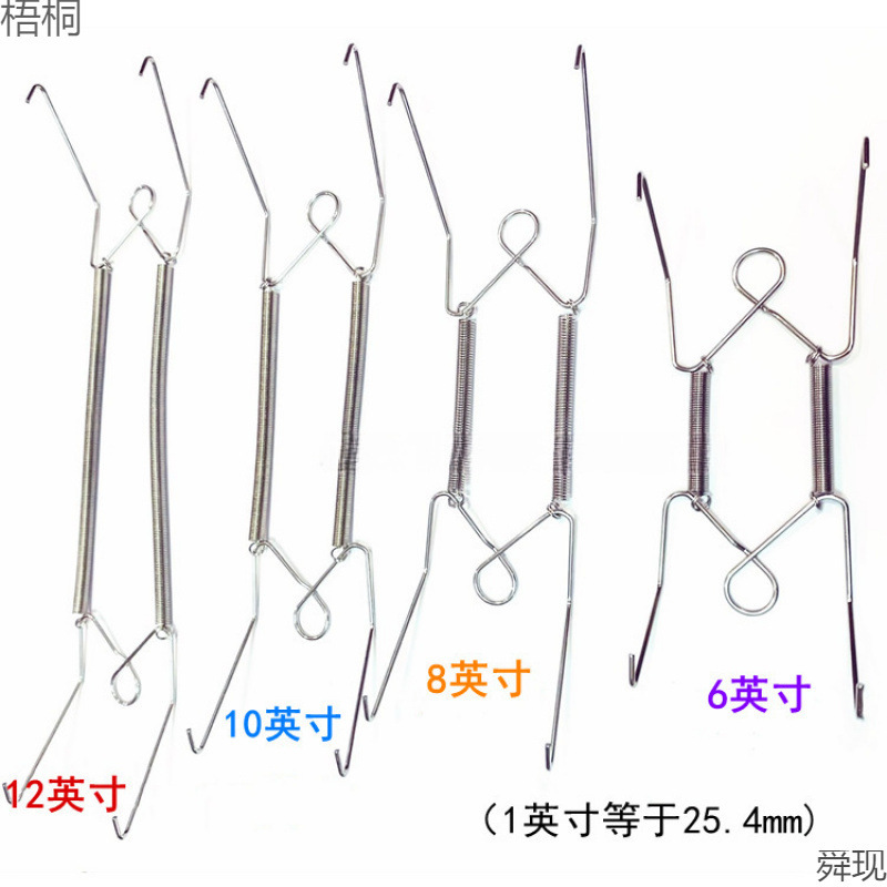 W-Shaped Plate Hook Decoration Invisible Hanging Plate Hook Spring Hook Bracket Painting Plate Hanging on the Wall