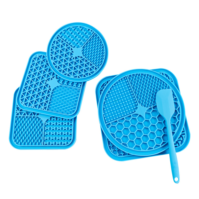 Estera de lamido de mascotas con ventosa perro antiestrangulador dispensador de comida lenta Slow Food Bowl gato y perro placa estera de comida lenta estera de silicona para perros