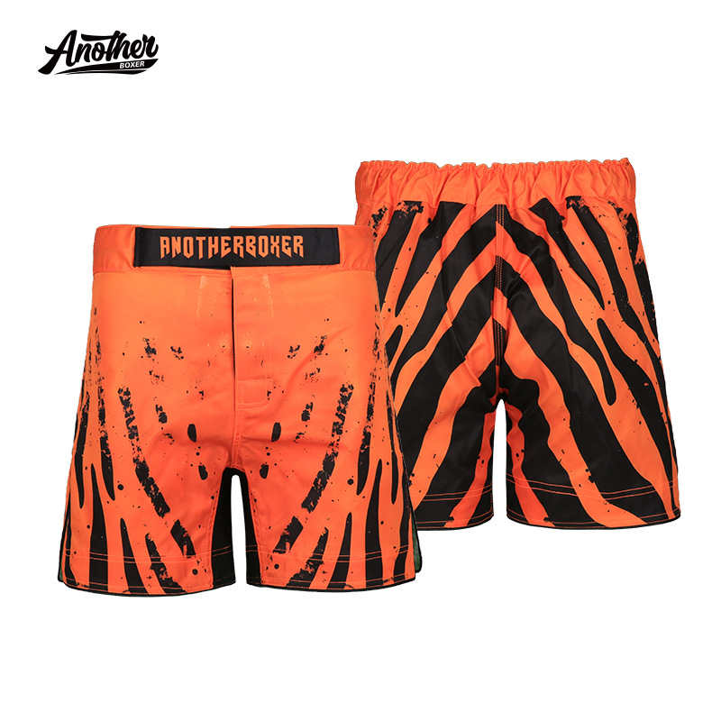 Anotherboxer New Orange Graphic Mma Shorts Cross-Border Foreign Trade Ufc Mixed Martial Arts Fitness Pants