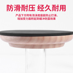 Solid Wood Piano Leg Cushion Upright Grand Piano Floor Protection Mat Soundproofing Noise Reduction Piano Non-Slip Pads Set of Four