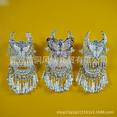 批发源头贵州西江千户苗寨银帽冰箱贴苗族头饰玩具摆件旅游文创