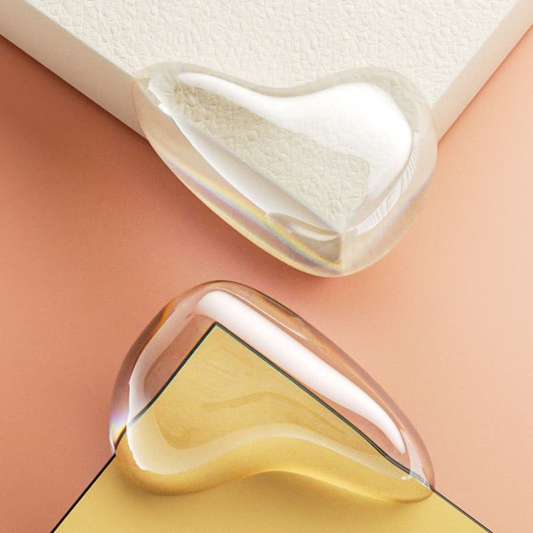 Children's Transparent Anti-Collision Corner Protectors, Thickened Table Corner Guards, Baby Table Corner Bumpers, Anti-Collision Pads, Silicone